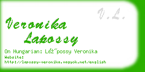 veronika lapossy business card